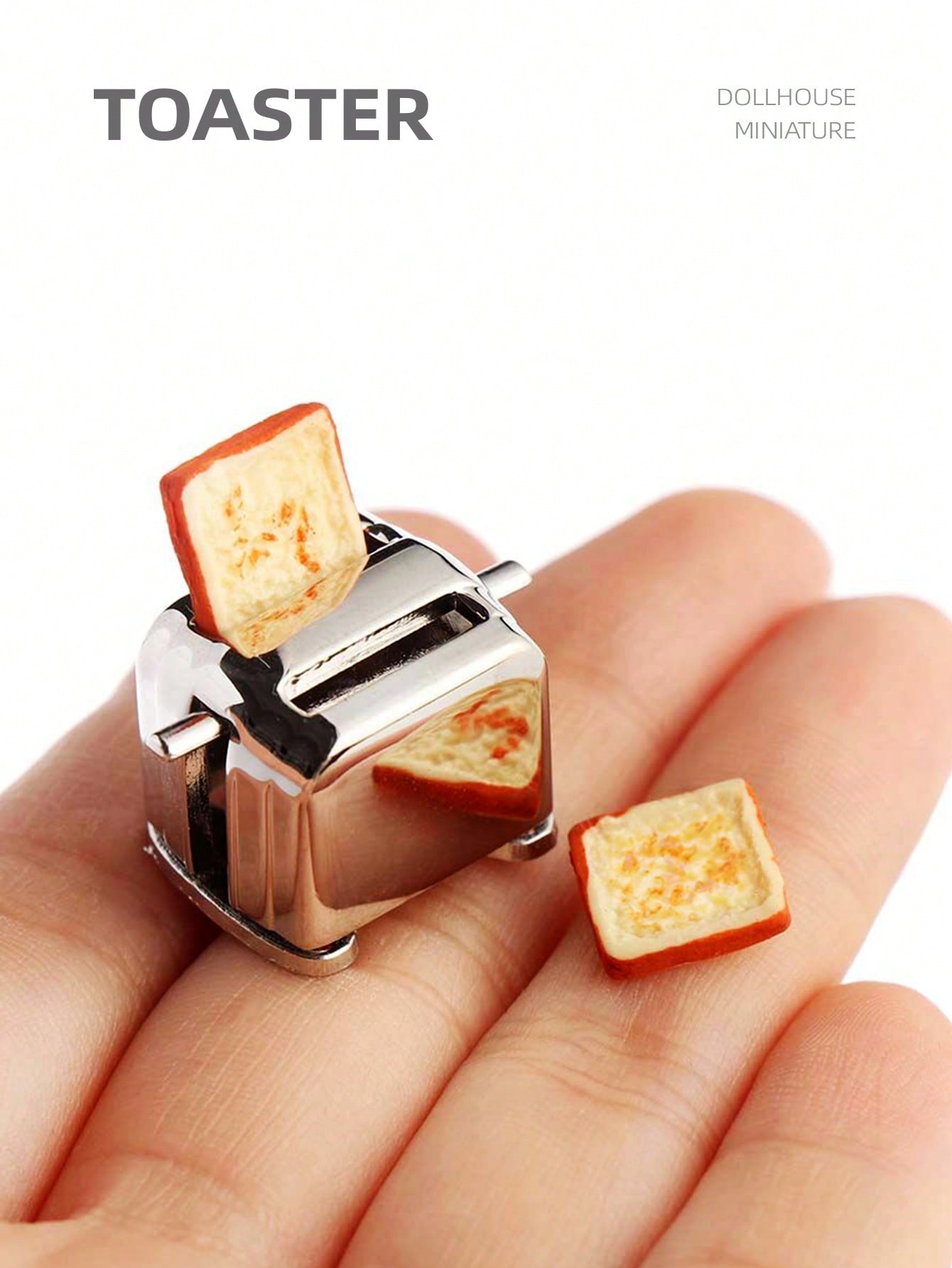 Miniature Baking Kitchen - Миниатюрный тостер для кукольного домика 1:12,