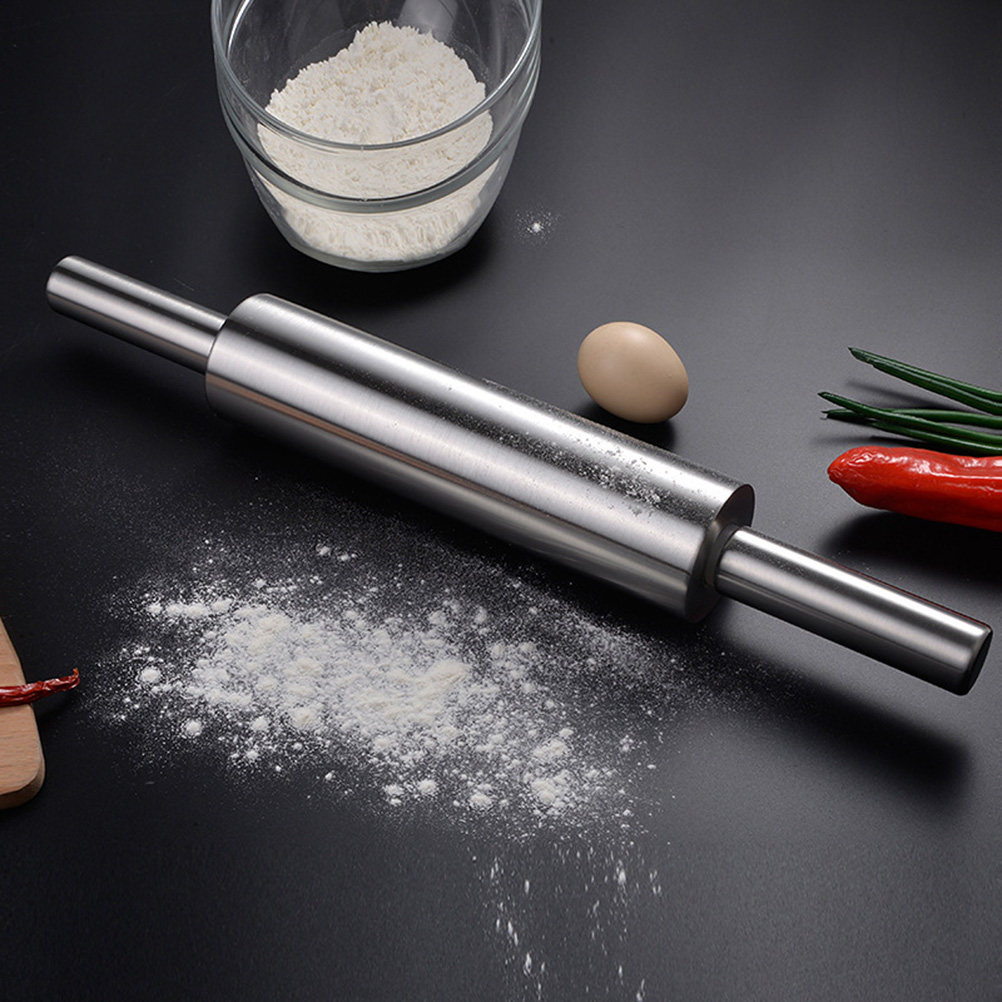 Kitchen Roller Baking - Скалка из нержавеющей стали с эргономичной