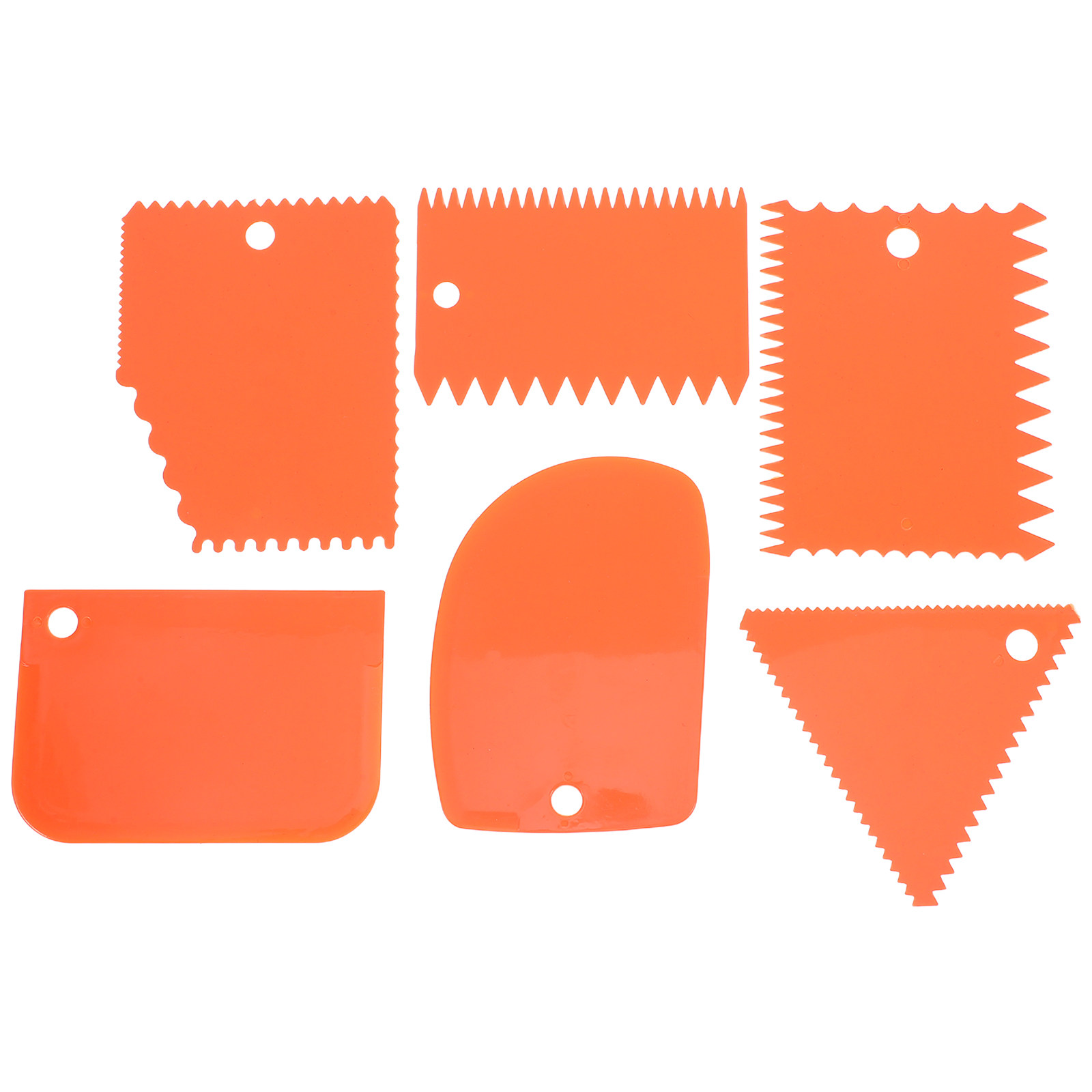 Fondant Smoother Set - Набор из 6 штук: скребки для