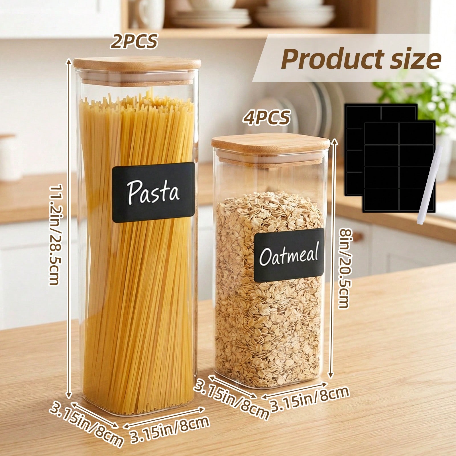 6/12 шт. стеклянных контейнеро – обзор и цена Kitchen Baking Storage Containers