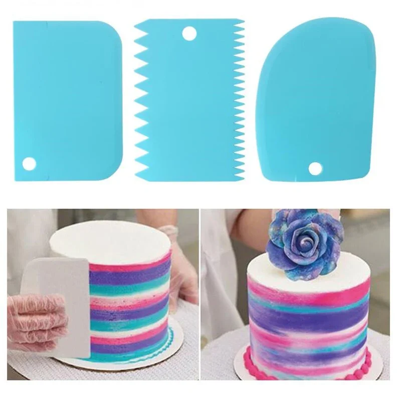 3 шт./лот скребок для крема бо – обзор и цена Fondant Smoother Set